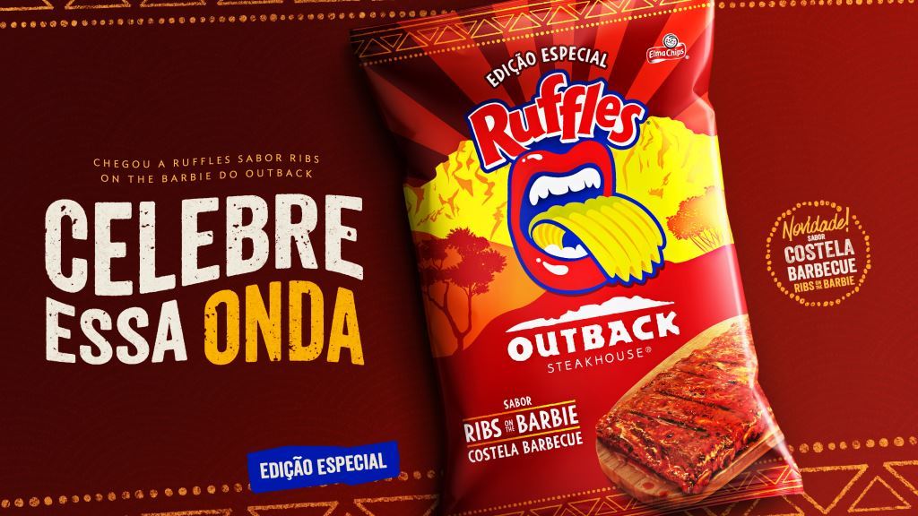 Ruffles e Outback se unem em parceria inédita para lançar novo sabor da Costela Barbecue